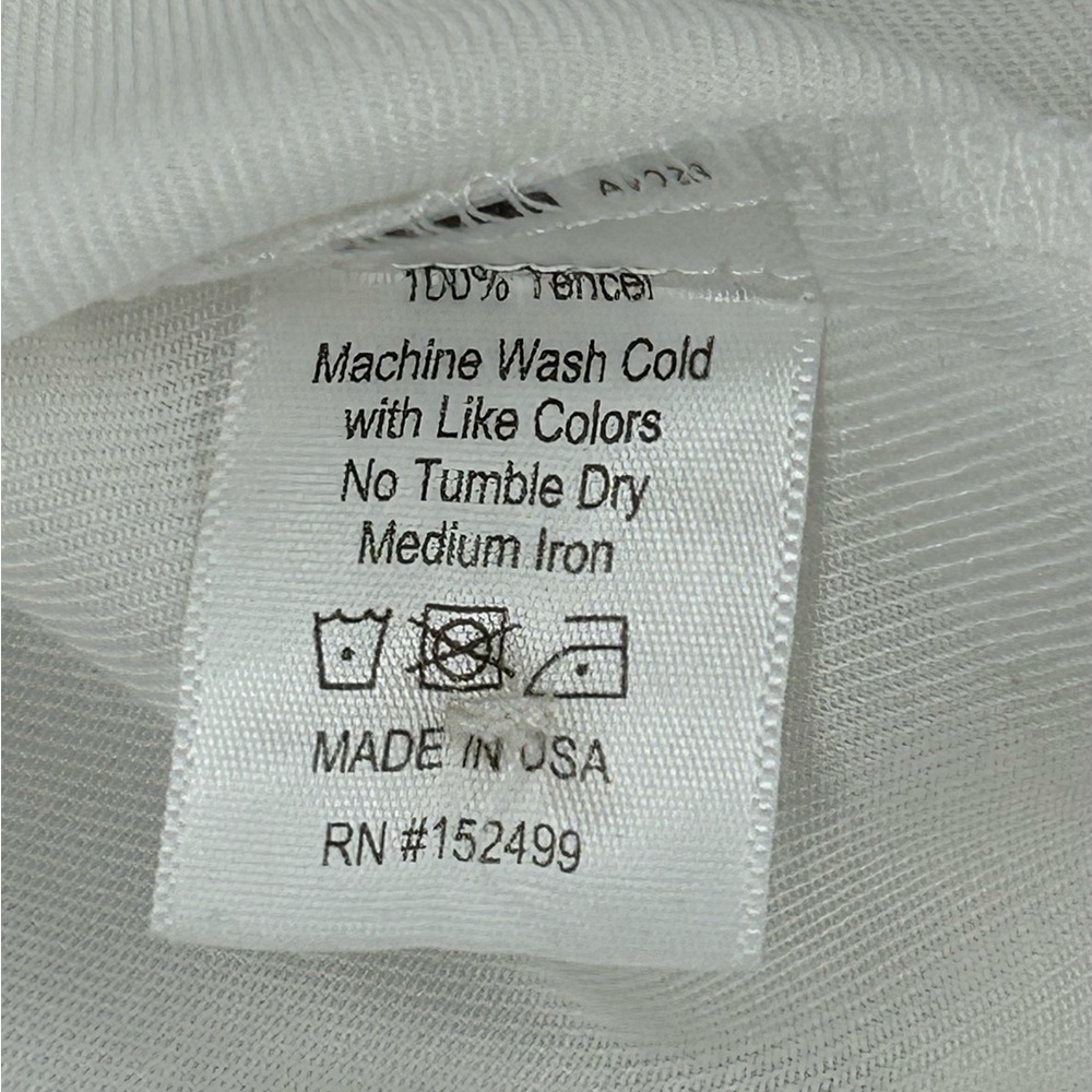 Amour Vert Tencel Button Front Short Sleeved Blou… - image 3